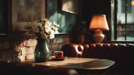 Cozy vintage cafe