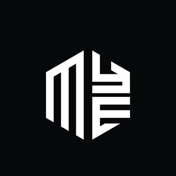 
MYE logo MYE icon MYE monogram MYE letter minimalist Circle flat Unique modern abstract logo design.
