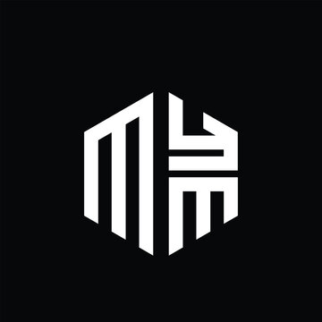 MYM logo MYM icon MYM monogram MYM letter minimalist Circle flat Unique modern abstract logo design.