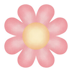 Fototapeta premium pink flower isolated on white