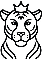 vector illustration of a tiger