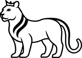 vector illustration of a tiger