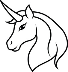 horse head silhouette vector