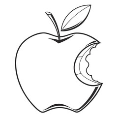 discovery apple with leaf