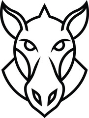 Obraz premium head of a wolf