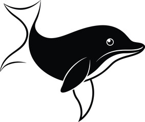 silhouette of a fish