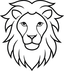 lion head vector illustration