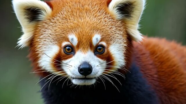Red panda, close-up.