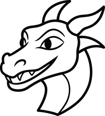 vector illustration of a cartoon horse