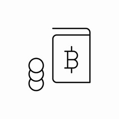 crypto book icon sign vector