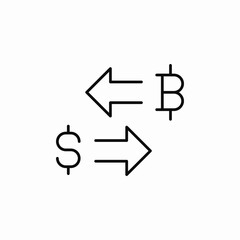 crypto dollaz currency exchange icon vector 