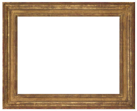 Picture Frame Wooden Rustic  Brown Antique