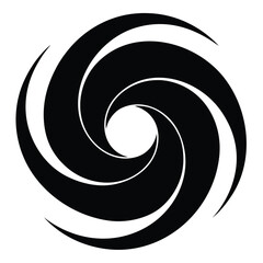 twist swirl icon, abstract shape vector, spinning design clipart, flow symbol silhouette

