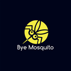 mosquito care logo design vector