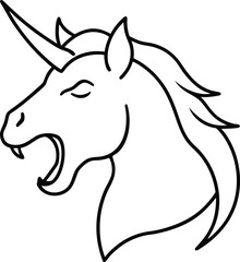 vector illustration of a horse