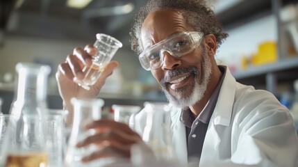 Scientist conducting experiments in laboratory, showcasing diverse research techniques and innovative practices