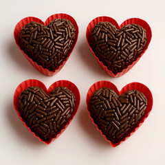 heart shaped chocolates