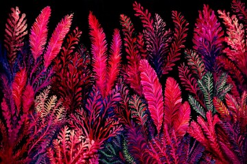 Vibrant abstract floral pattern