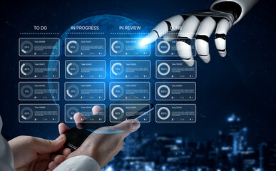 AI improves kanban dashboard for task management by optimizing priorities, tracking team progress,...