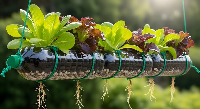 Upcycled Plastic Bottle Vertical Garden Eco-Friendly Gardening Solution
