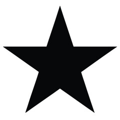 Fototapeta premium Star vector, five point star icon, star shape line art, decorative star silhouette, favorite star graphic, rating star symbol