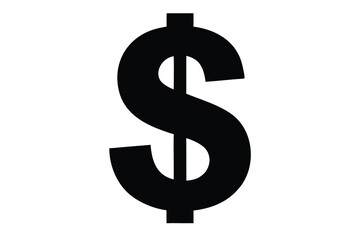 Obraz premium silver dollar sign