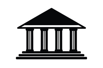 Fototapeta premium bank icon isolated on white background