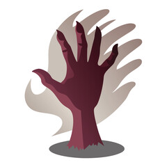 Shadow Hand Vector Illustration ? Cartoon, Clipart and Line Art Design.eps