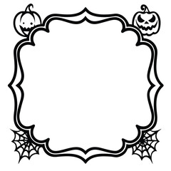 Vintage floral frame border with ornate leaf and flower decorative elements