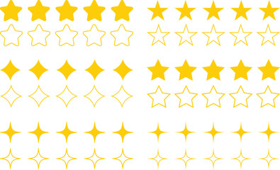 Minimal Five Point Star Symbol vector Graphic Art 