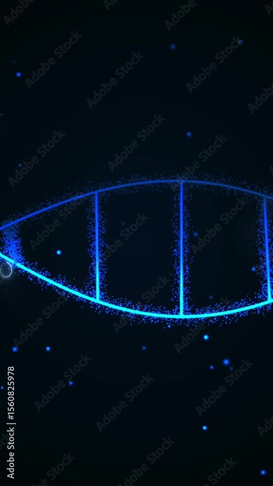 Poster Animation of medical data processing and processor socket over dark background