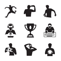 Sports and Gaming Icons trophy player