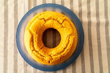 Traditional cornmeal cake with fennel seeds, typical of June festivals in Brazil