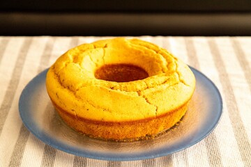 Traditional cornmeal cake with fennel seeds, typical of June festivals in Brazil