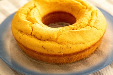 Traditional cornmeal cake with fennel seeds, typical of June festivals in Brazil