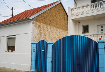 Typical vintage house in downtown in Belgrade, Serbia.