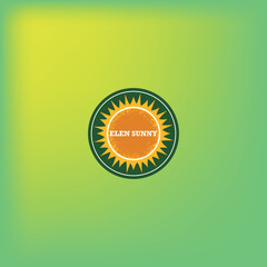 Bright and fresh logo perfect for eco brands, natural products, or organic textiles.