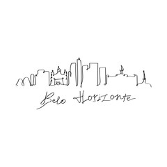 Capture the spirit of Belo Horizonte in a single line. Our iconic logo showcases the city's silhouette, blending elegance and urban charm.