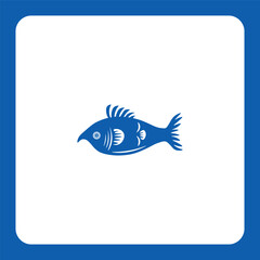 Dynamic fish logo with natural detail — perfect for seafood brands, fishing companies, or eco-food products.