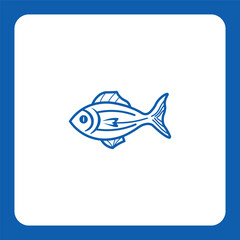Dynamic fish logo with natural detail — perfect for seafood brands, fishing companies, or eco-food products.
