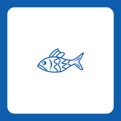 Dynamic fish logo with natural detail — perfect for seafood brands, fishing companies, or eco-food products.