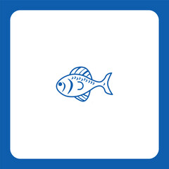 Dynamic fish logo with natural detail — perfect for seafood brands, fishing companies, or eco-food products.