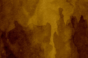 Abstract brown watercolor background texture