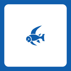 Dynamic fish logo with natural detail — perfect for seafood brands, fishing companies, or eco-food products.