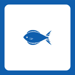 Dynamic fish logo with natural detail — perfect for seafood brands, fishing companies, or eco-food products.