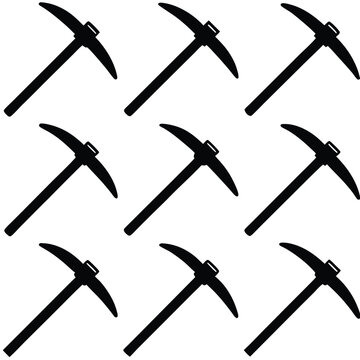 
Pickaxe Mining Tool Icon Set