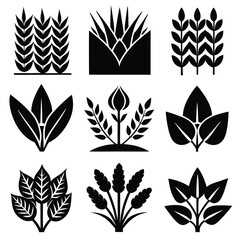 
Nature's Foliage & Botanical Plant Silhouettes