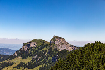 mountain peak in the swiss alps, Hoher Kasten, switzerland