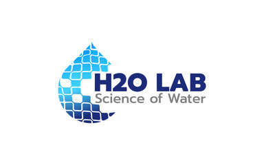 H2O LAB Logo,  Modern Plumbing & Water Solutions icon  Design