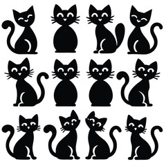 Black Cat Love & Romance Silhouettes